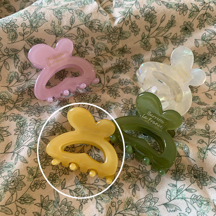 Wholesale Golden Label Rabbit Hairband Hair Grab Cute Small Grab Clip Hairclip Top Clip Side Clip