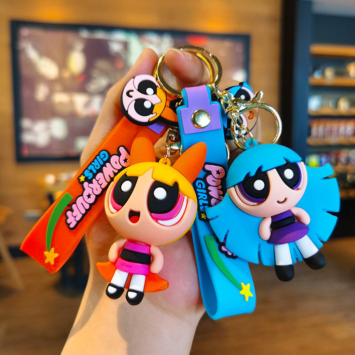 Wholesale Cartoon Silicone Doll Keychain JDC-KC-Tingm303