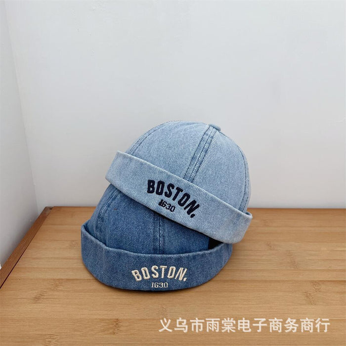 Wholesale Children's Fashion Embroidered Hat Baby's Travel All-match Hat