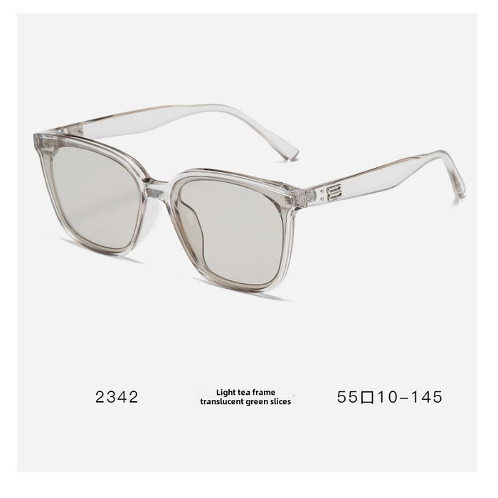 Wholesale Square sunglasses, high-end light colored sunglasses, summer sun shading retro sunglasses