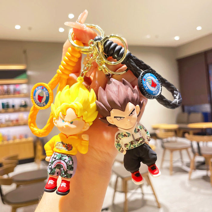 Wholesale Cute Cartoon Dolls Silicone Keychain JDC-KC-JuJi014