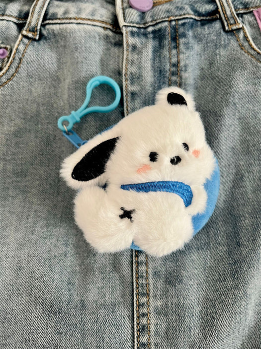 Wholesale 3D cute cartoon character square plush mini wallet