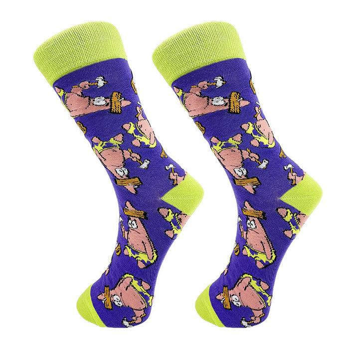 Wholesale Cartoon Letters Men's Mid-tube Socks JDC-SK-YiYan080