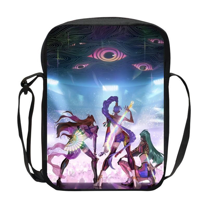 Wholesale K-Pop Hunter Witch Group Children' s Casual Shoulder Bag DIY Customized Men' s and Women' s Crossbody Bag