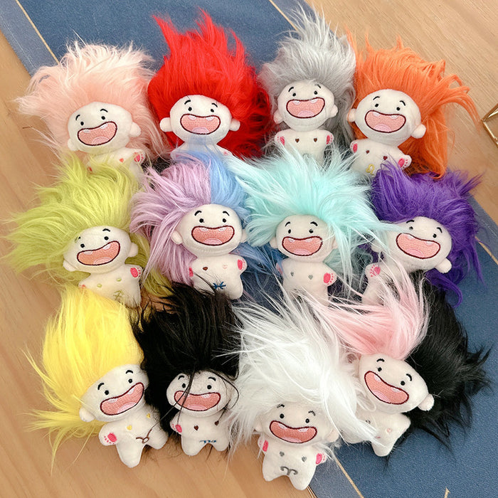 Wholesale Twelve Zodiac Signs Doll Funny Missing Teeth Cotton Doll Bag Pendant