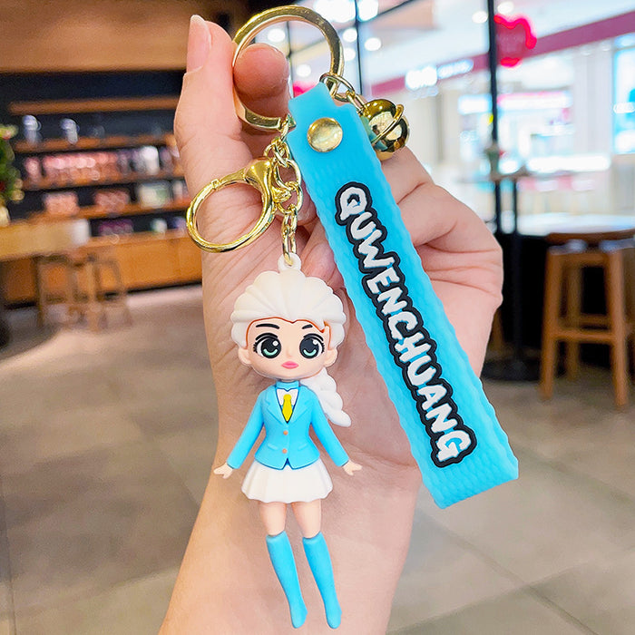 Wholesale Cartoon Cute Student Outfit Princess Keychain JDC-KC-LeZi011