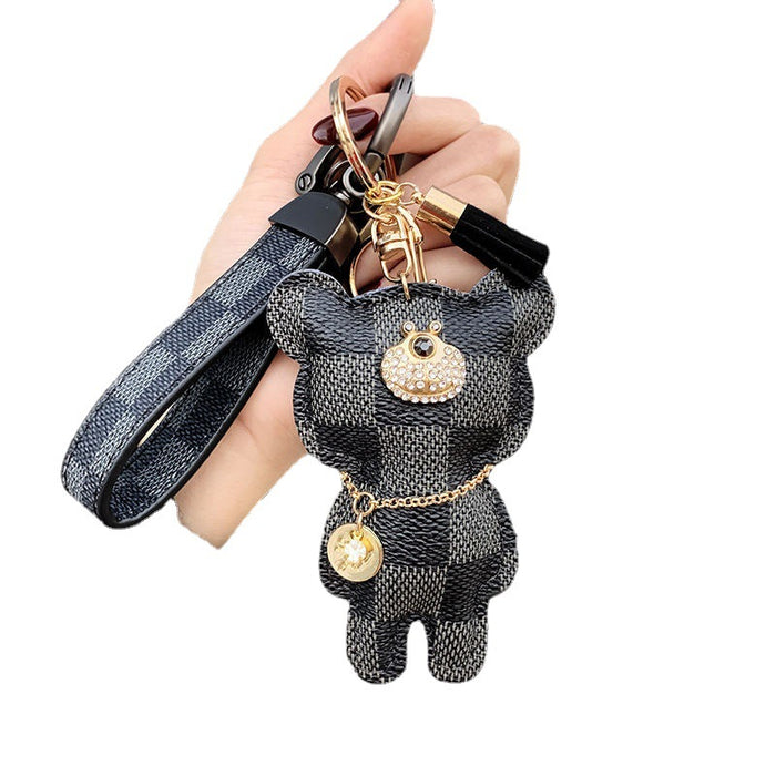 Wholesale PU Bear Keychain JDC-KC-ZhengY001