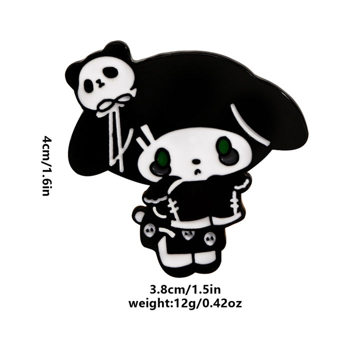 Wholesale Trendy Cartoon Brooch Electroplated Alloy Metal Pin Cute Style Fashion Accessory