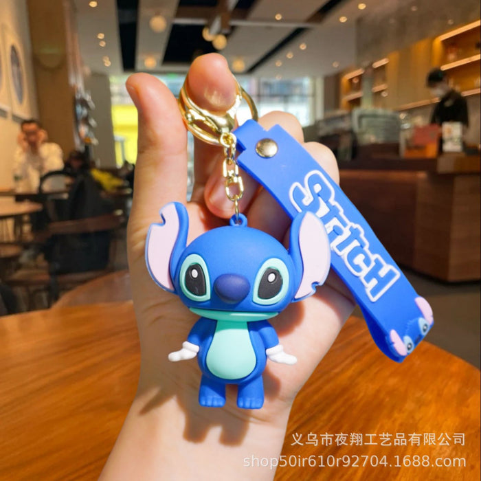 Wholesale Cute Cartoon Flocked Doll Keychain