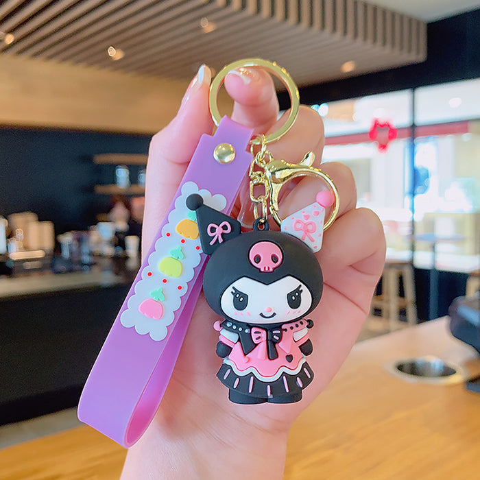 Wholesale Cartoon Silicone Doll Keychain JDC-KC-MingT171