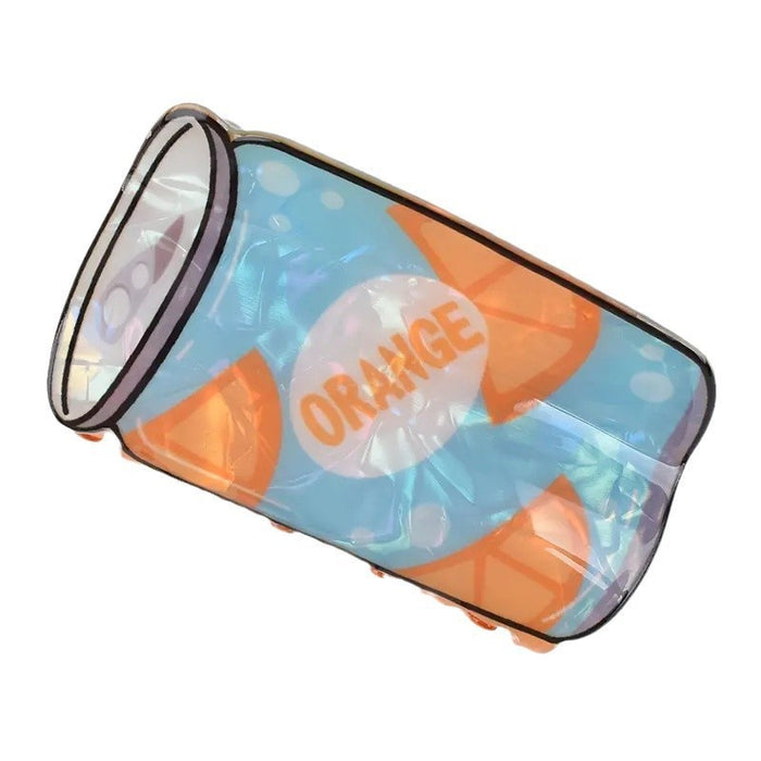 Wholesale Lovely Cartoon Juice Hair Clip PVC Blue Everyday Styling Hair Accessory Boutique