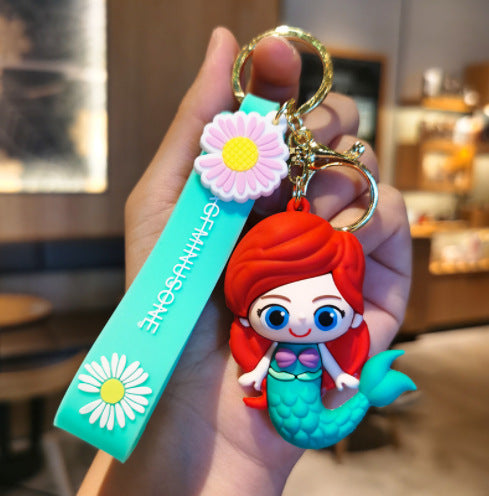 Wholesale Rubber Cartoon Doll Three-dimensional Keychain JDC-KC-Tingm114