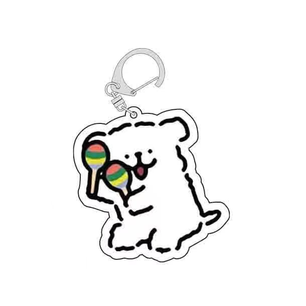 Wholesale cartoon keychain student acrylic pendant cute fun schoolbag pendant