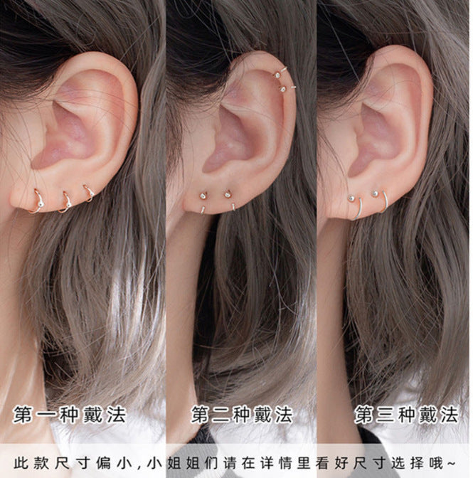 Wholesale Fashion Simple Round Bead Earrings JDC-ES-XiangDuan007