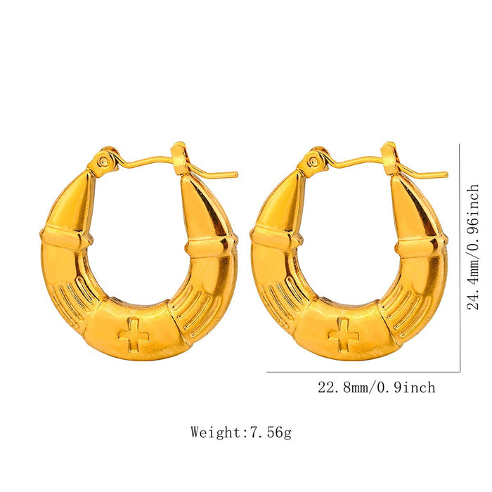 Wholesale Stainless Steel Geometric Earrings Earrings