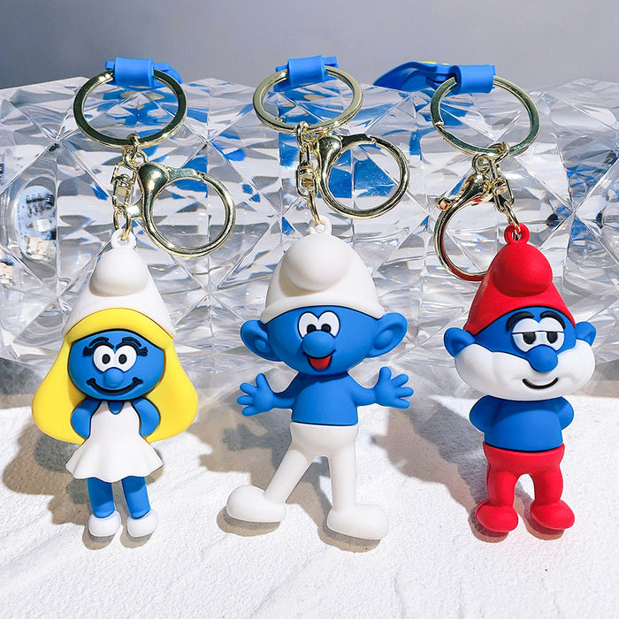 Wholesale Silicone Cartoon Doll Keychain JDC-KC-QiChao065