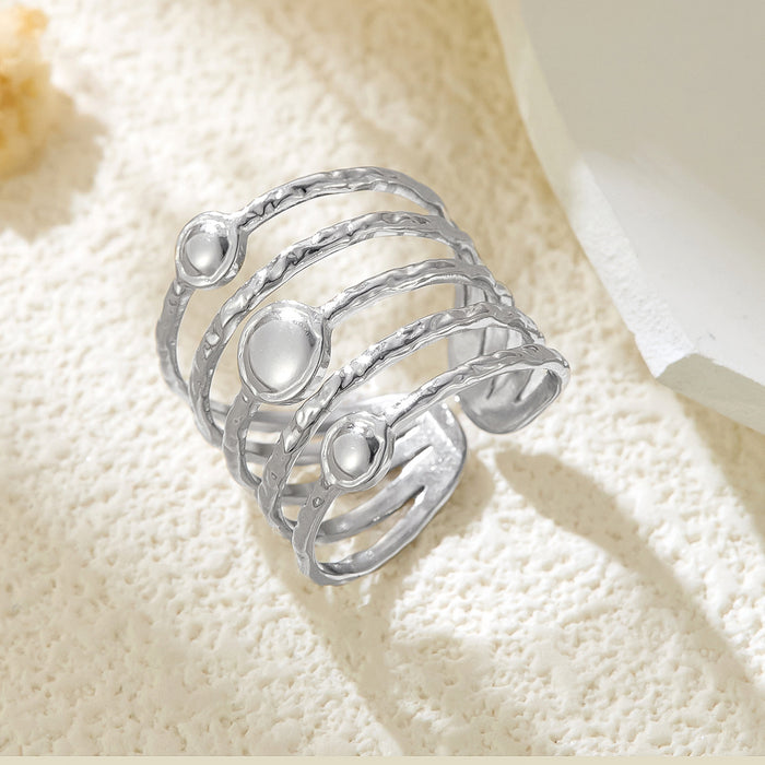 Wholesale Titanium steel ring, niche, high-end, light luxury, non fading hand jewelry, stainless steel plain ring