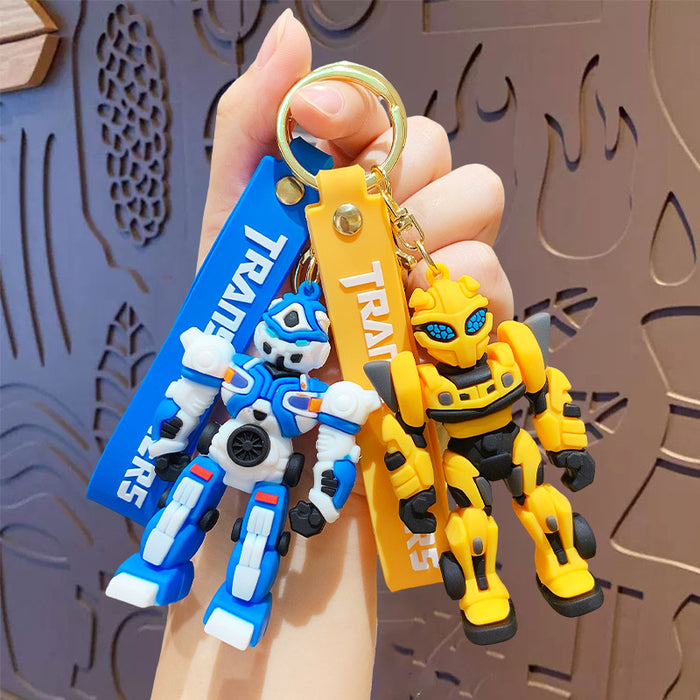 Wholesale Cartoon key pendant bumblebee car ornaments keychain