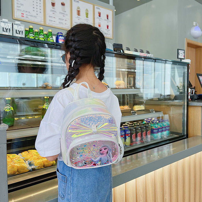 Wholesale Children's backpack kindergarten baby mini schoolbag cute cartoon Elsa princess backpack girls' cartoon bag