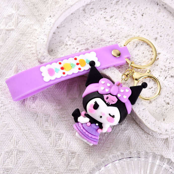 Wholesale Cartoon Silicone Cute Doll Keychain