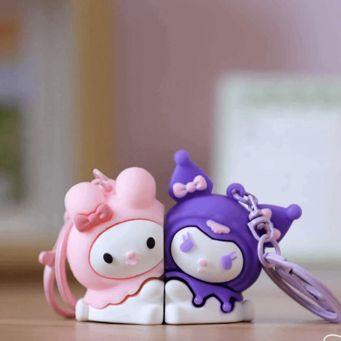 Wholesale  Magnet  Keychain Cute cartoon Keychain Pendant Student Couple Girlfriend Gift