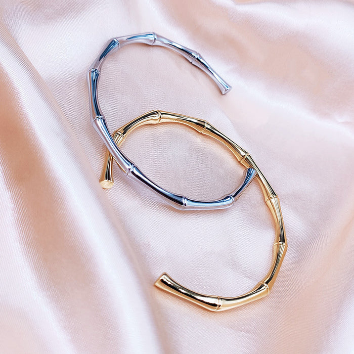 Wholesale Retro open mouth stainless steel bracelet with a niche high-end feel