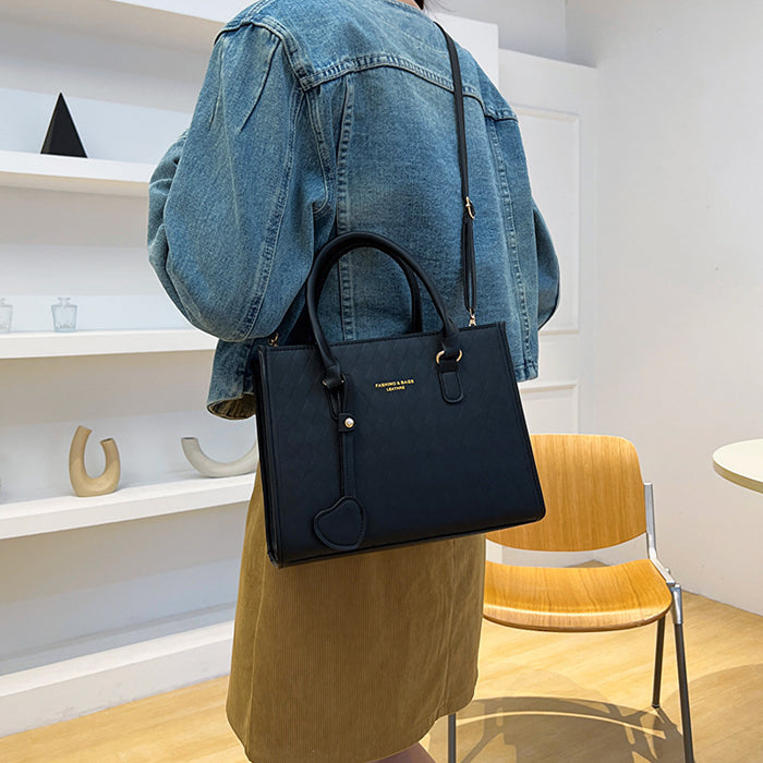 Wholesale New Simple and Fashionable Large Capacity Handheld Big Bag Simple and Fashionable Casual Single Shoulder Bag Small Square Bag