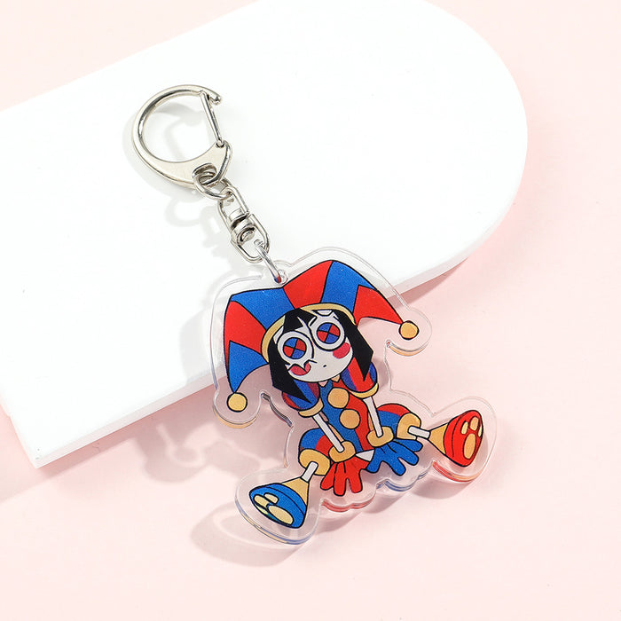 Wholesale Silicone Cartoon Doll Keychain JDC-KC-QiChao066