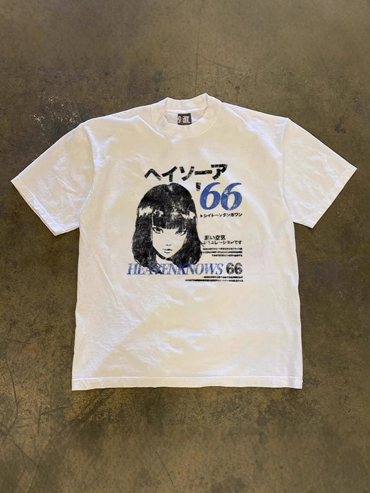 Wholesale Oversize Cartoon Girl Printed Couple Loose Short-sleeved T-shirt
