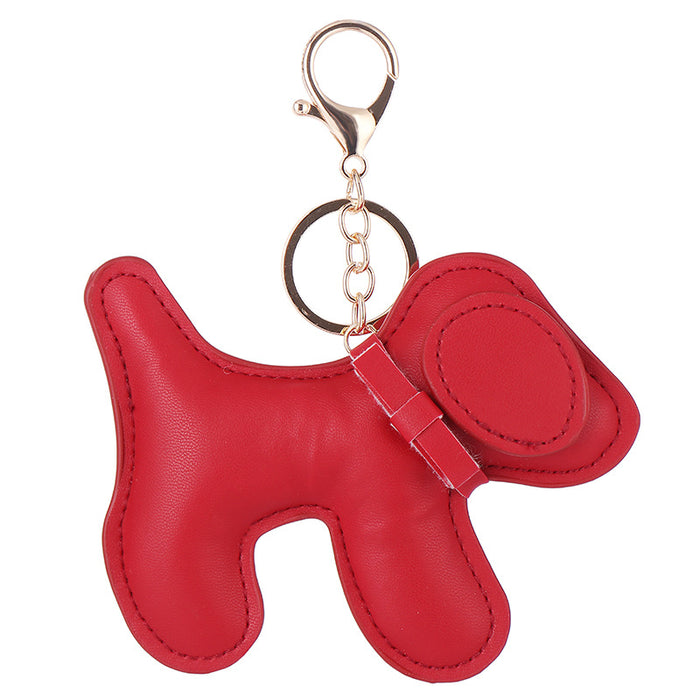 Wholesale Creative keychain leather pendant imitation leather keychain
