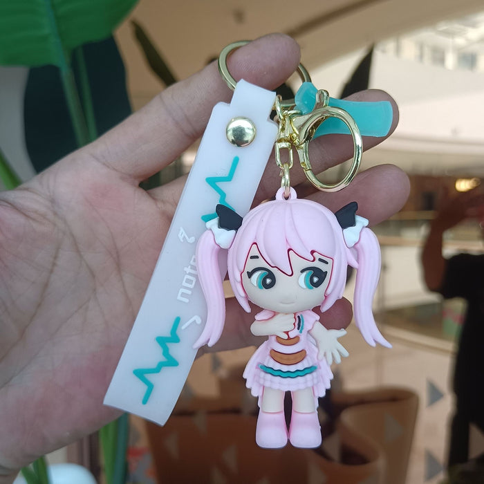 Wholesale Silicone Cartoon Figure Keychain JDC-KC-YiChang013