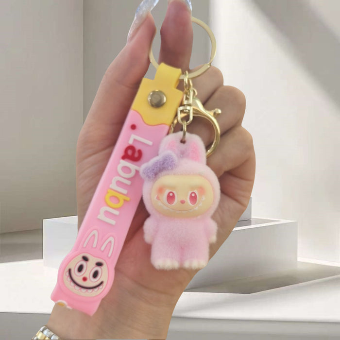 Wholesale Creative and cute cartoon flocked doll keychain