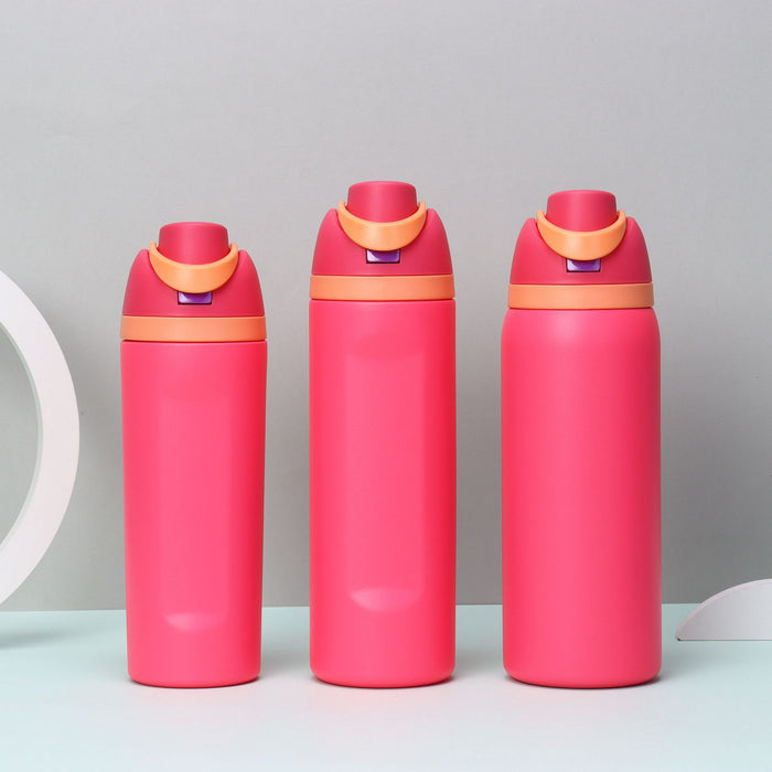 Wholesale Fruit Cup Stainless Steel Insulated Cup High-Value Double-Drink Pop-Up Cup Large-Capacity Sports Water Cup