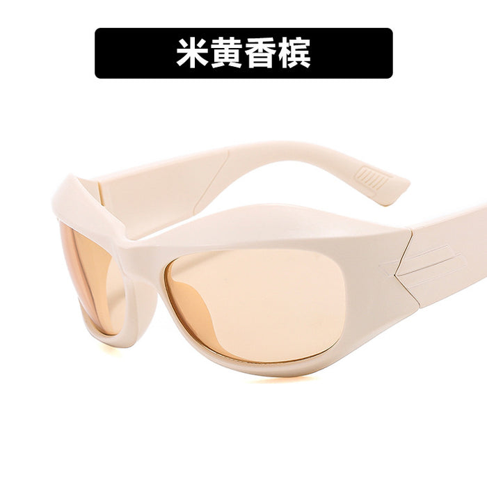 Wholesale Alien curved technology sunglasses trendy sunglasses sunglasses sunglasses