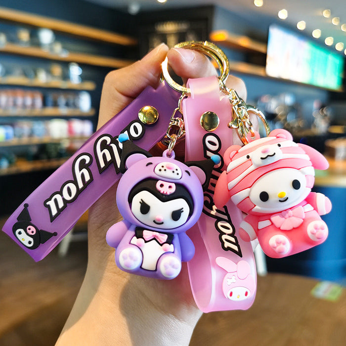 Wholesale Cartoon Doll Silicone Keychain JDC-KC-Tingm240