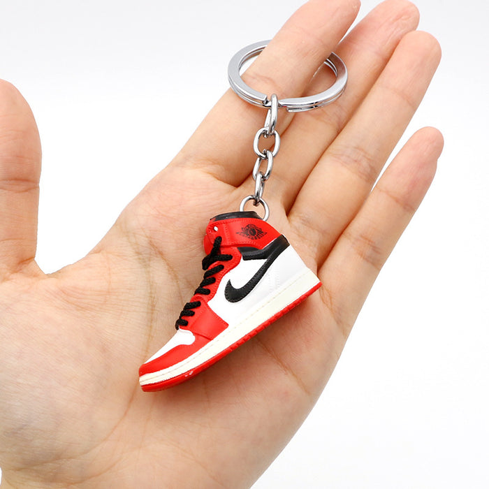 Wholesale PVC Mini Basketball Shoe Keychain JDC-KC-QLPing008