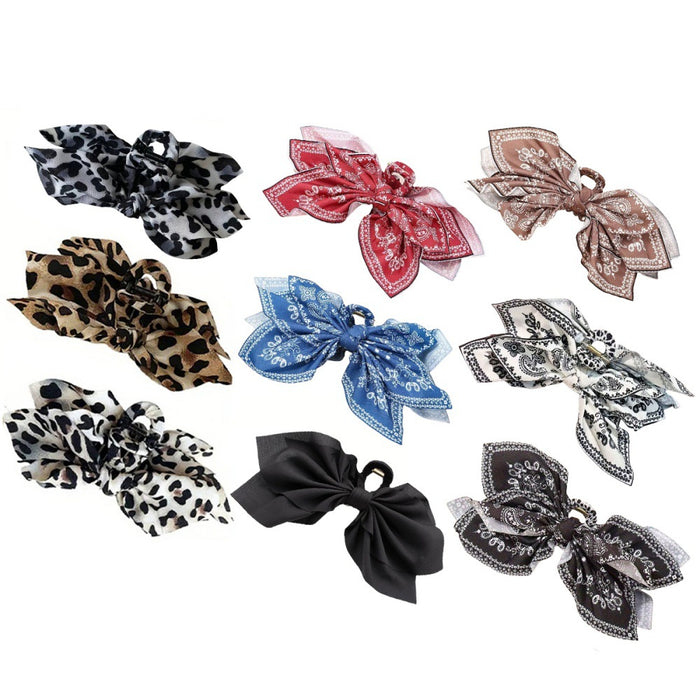 Wholesale Double sided cashew flower grab clip bow shark clip hair accessory