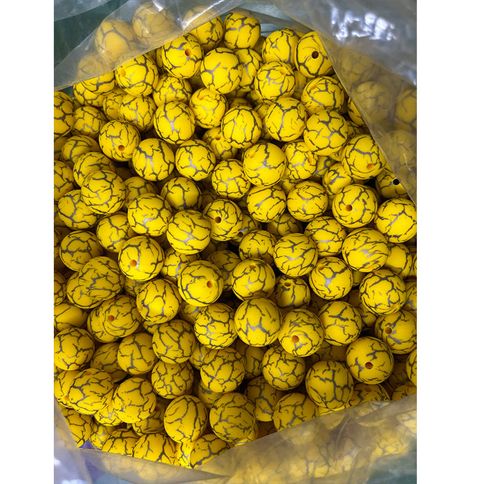 Wholesale 50pcs Leopard Print Series Silicone Balls JDC-BDS-HongZhou013