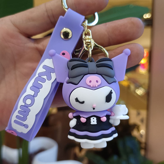 Wholesale Cartoon Silicone Doll Keychain JDC-KC-KuangK030