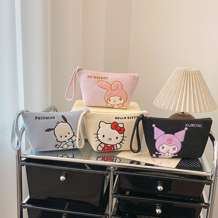 Wholesale Corduroy Cartoon Handy Cosmetic bag JDC-CB-Lihong001