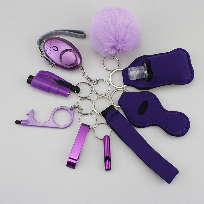 Wholesale Diving Cloth Multifunctional Keychain 10-piece Set JDC-KC-TouMS067