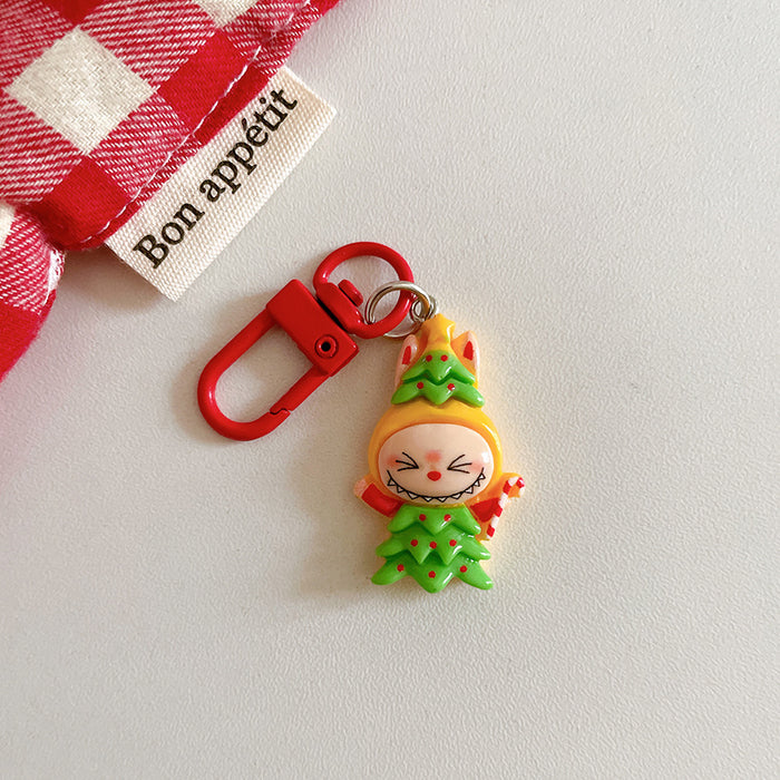 Wholesale Cute Christmas keychain pendant cartoon student backpack pendant accessories Christmas gift