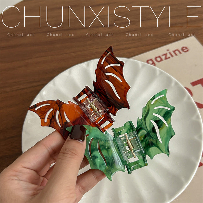 Wholesale  Gothic Bat Hair Claw Clip Acrylic Fashion Hair Accessory For Party And Gift