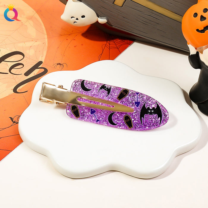 Wholesale Halloween Ghost Resin Hairpin JDC-HC-Yiyue006