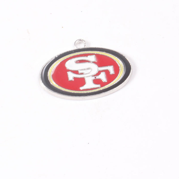 Wholesale Sports Football Drop Oil Team Pendant Mixed logo Drop Oil Sports Series Pendant