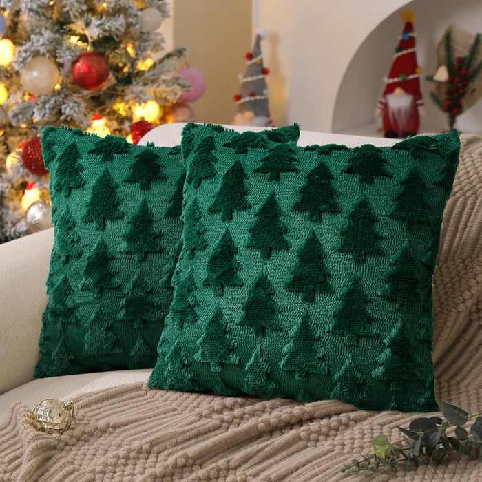 Wholesale Christmas Pillow Solid Color Quilted Plush Pillowcase