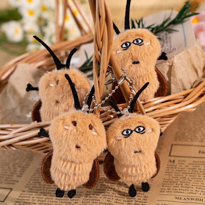 Wholesale Niche cartoon Ah Qiang and Ah Zhen plush toy pendant, abstract and funny clothing hanging accessory, keychain