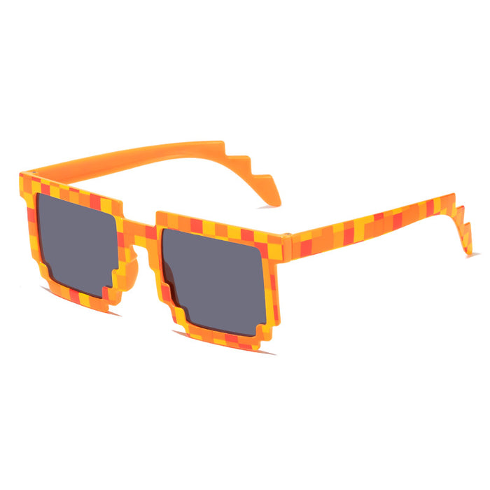 Wholesale Funny Building Block Mosaic PC Sunglasses JDC-SG-Dit002