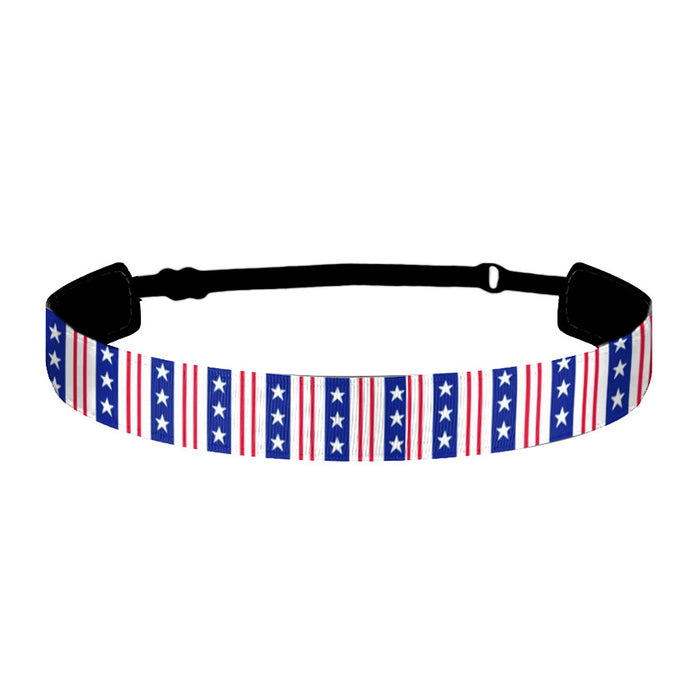 Wholesale 10PCS American Flag Independence Day Children's Sports Stretch Polyester Headband JDC-HD-GuanY009