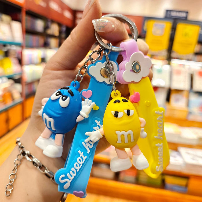 Wholesale Cartoon Doll Silicone Keychain JDC-KC-YiZhuo009